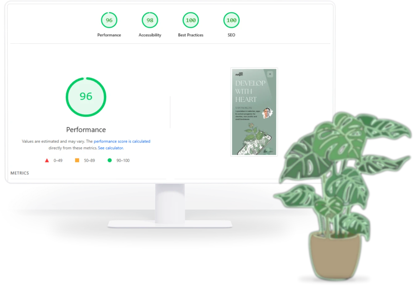 Sam Morgan Studio - what i do - website performance